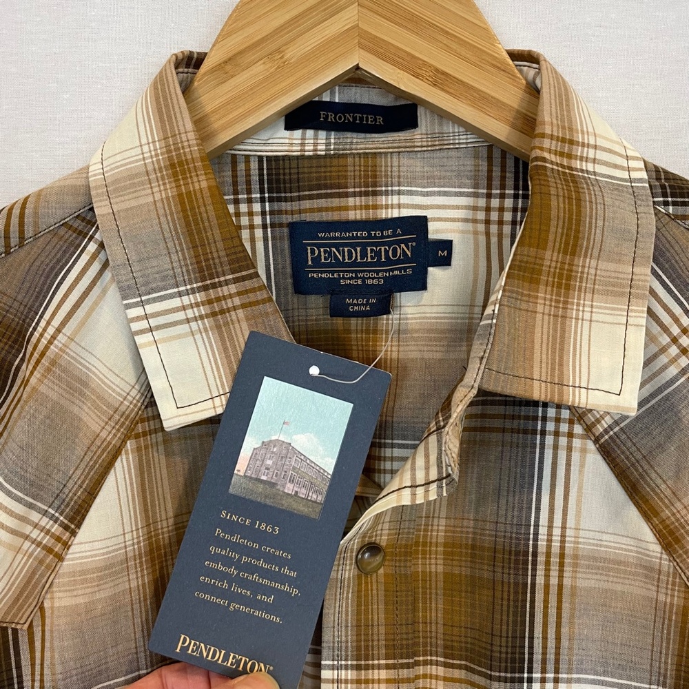 Pendleton "Frontier" Lightweight Western Style Pl… - image 2